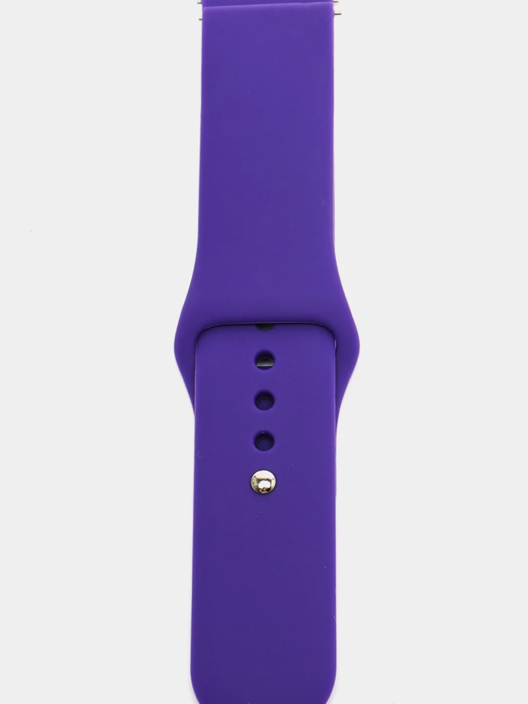 Фиолетовый силиконовый ремешок для Xiaomi Amazfit Bip / Huawei / Haylou / Samsung, с кнопкой, 22 мм