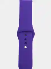 Фиолетовый силиконовый ремешок для Xiaomi Amazfit Bip / Huawei / Haylou / Samsung, с кнопкой, 22 мм