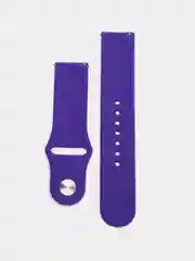 Фиолетовый силиконовый ремешок для Xiaomi Amazfit Bip / Huawei / Haylou / Samsung, с кнопкой, 22 мм