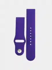 Фиолетовый силиконовый ремешок для Xiaomi Amazfit Bip / Huawei / Haylou / Samsung, с кнопкой, 22 мм