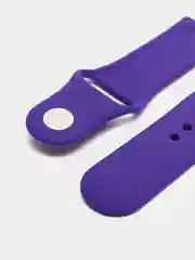Фиолетовый силиконовый ремешок для Xiaomi Amazfit Bip / Huawei / Haylou / Samsung, с кнопкой, 22 мм