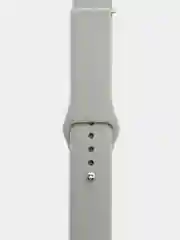 Серый силиконовый ремешок для Xiaomi Amazfit Bip, Huawei, Haylou, Samsung, 20 мм, с кнопкой