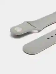 Серый силиконовый ремешок для Xiaomi Amazfit Bip, Huawei, Haylou, Samsung, 20 мм, с кнопкой