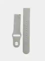 Серый силиконовый ремешок для Xiaomi Amazfit Bip, Huawei, Haylou, Samsung, 20 мм, с кнопкой