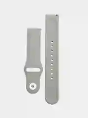 Серый силиконовый ремешок для Xiaomi Amazfit Bip, Huawei, Haylou, Samsung, 20 мм, с кнопкой
