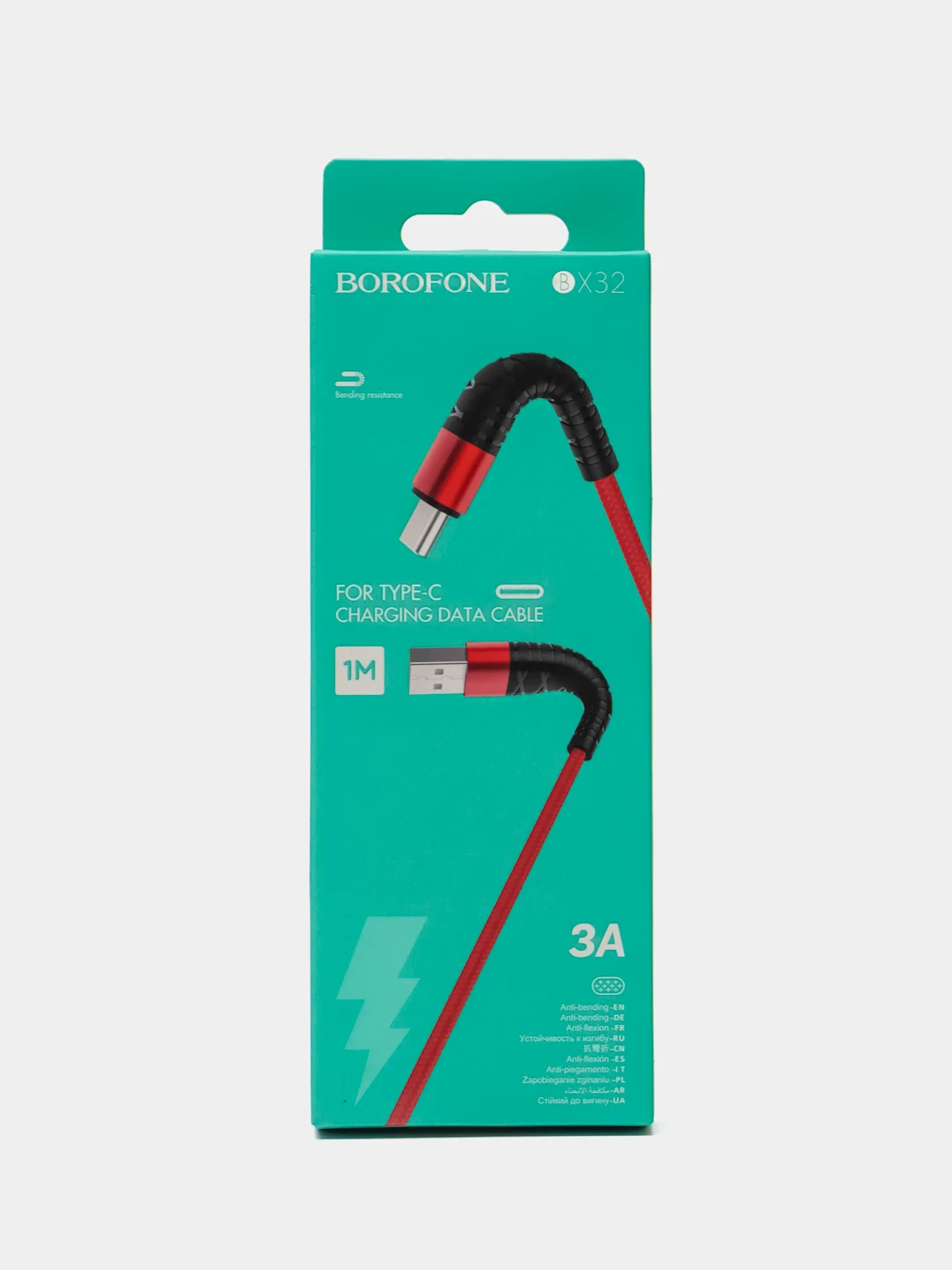 Красный кабель для зарядки micro-USB / Type-C Borofone BX32