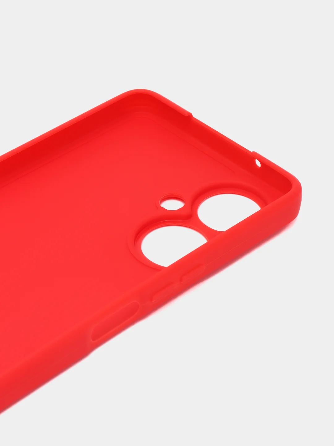 Красный силиконовый чехол для Tecno Camon 19 / 19 Pro (Техно Камон 19 / 19 Про), прозрачный