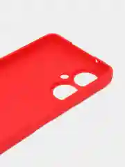 Красный силиконовый чехол для Tecno Camon 19 / 19 Pro (Техно Камон 19 / 19 Про), прозрачный