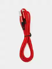 Красный кабель для зарядки Borofone BX54  Lightning, Type-C, Micro-USB, быстрая зарядка