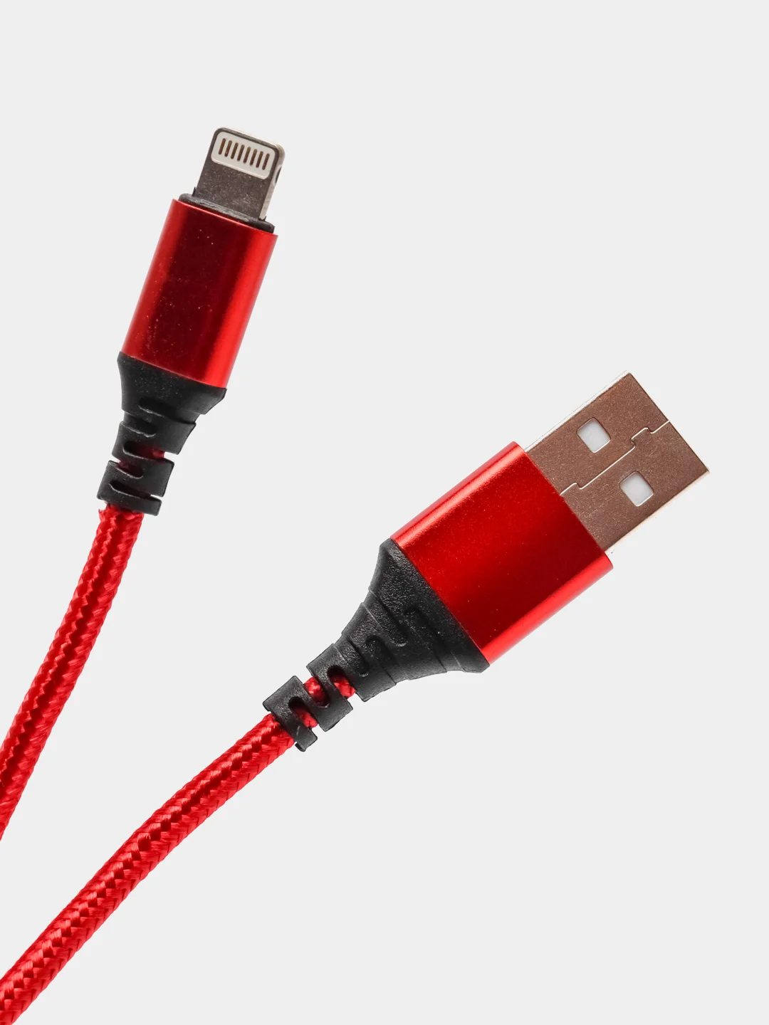 Красный кабель для зарядки Borofone BX54  Lightning, Type-C, Micro-USB, быстрая зарядка