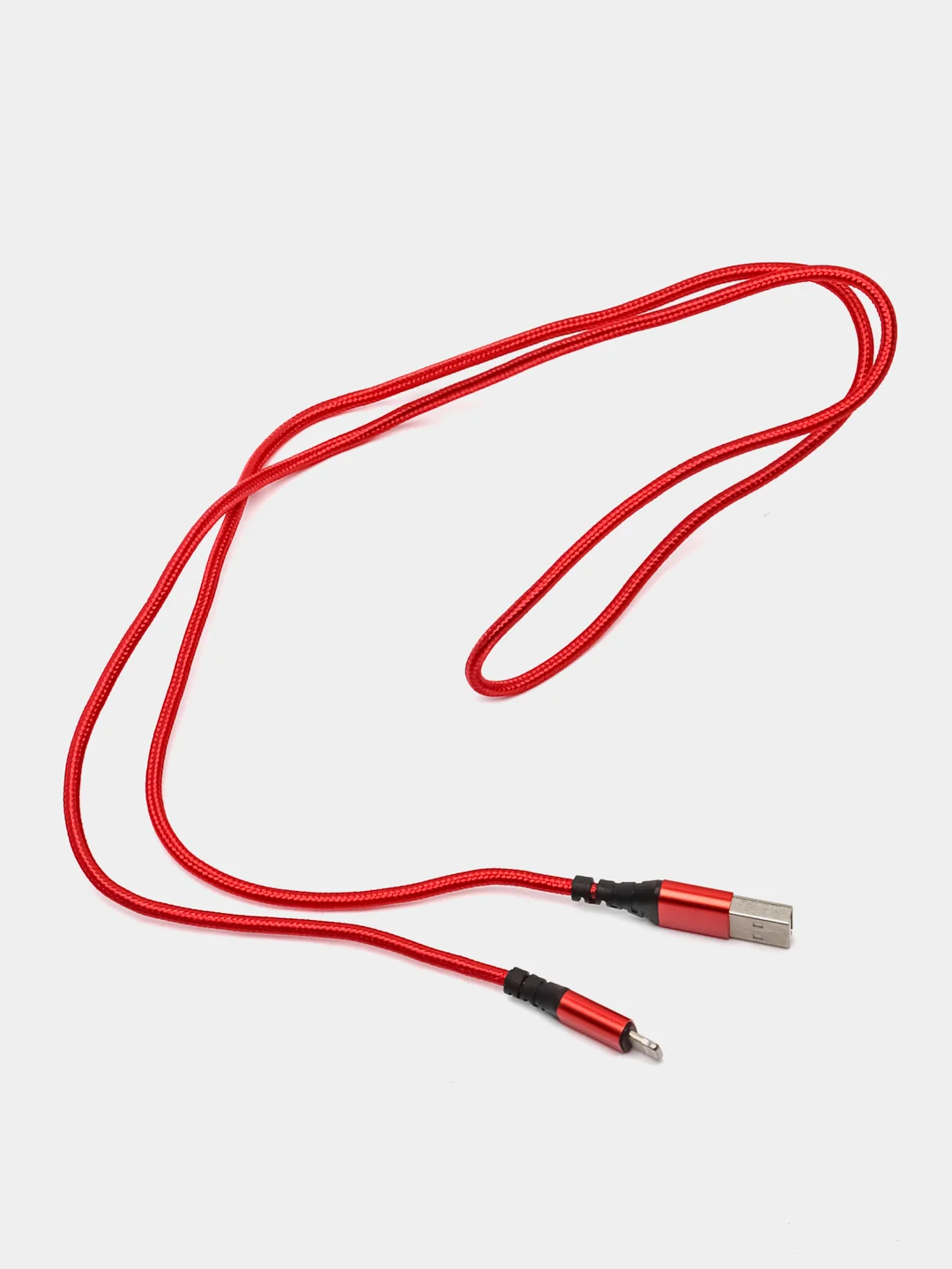 Красный кабель для зарядки Borofone BX54  Lightning, Type-C, Micro-USB, быстрая зарядка