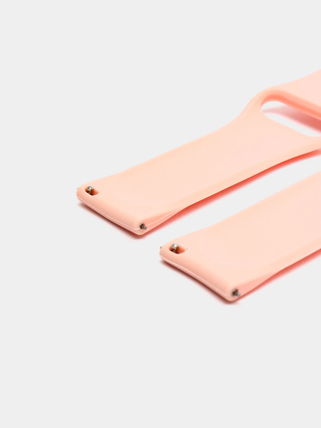 Розовый силиконовый ремешок для Xiaomi Amazfit Bip / Huawei / Haylou / Samsung, с кнопкой, 22 мм