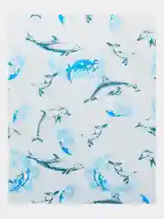 Штора для ванной "Дельфины", 180 х 180 см