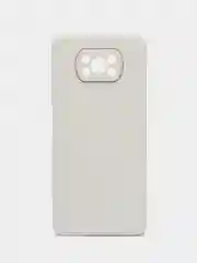 Белый чехол для Xiaomi Poco X3 NFC, Poco X3 Pro Поко Х3 НФС Про пластиковый под бархатное стекло