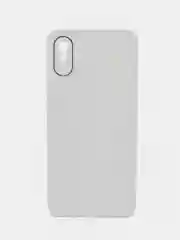 Белый чехол Xiaomi Redmi 9A, Сяоми Редми 9А пластиковый, под бархатное стекло