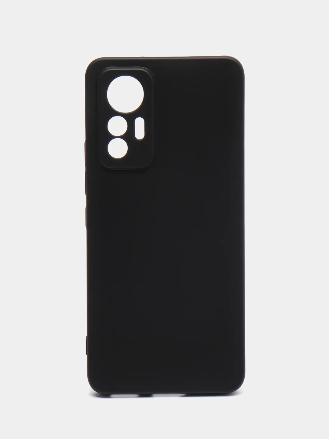 Чехол силиконовый на Xiaomi 12 Lite (Сяоми 12 Лайт), черный