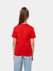 Красный футболка детская, однотонная, 100% хлопок