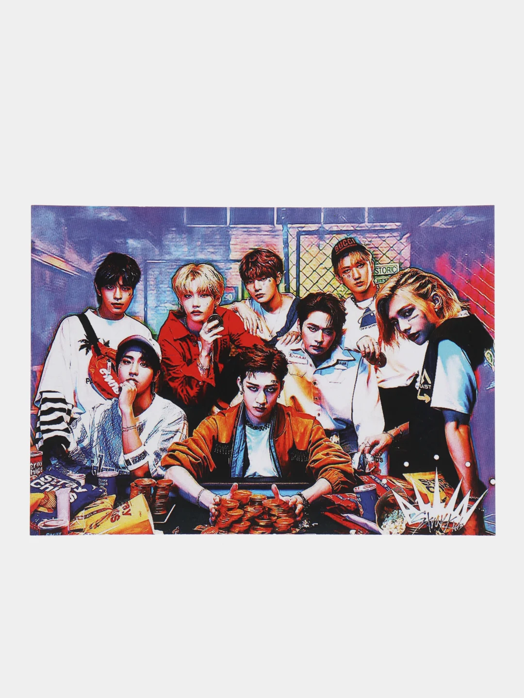 Красный открытки k-pop "Stray Kids", почтовые