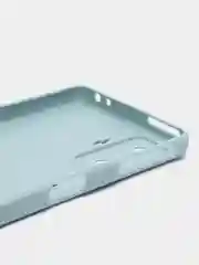 Светло-синий чехол для Xiaomi Poco F4 GT (Поко Ф4 Джити) силиконовый, черный, матовый, с защитой камеры
