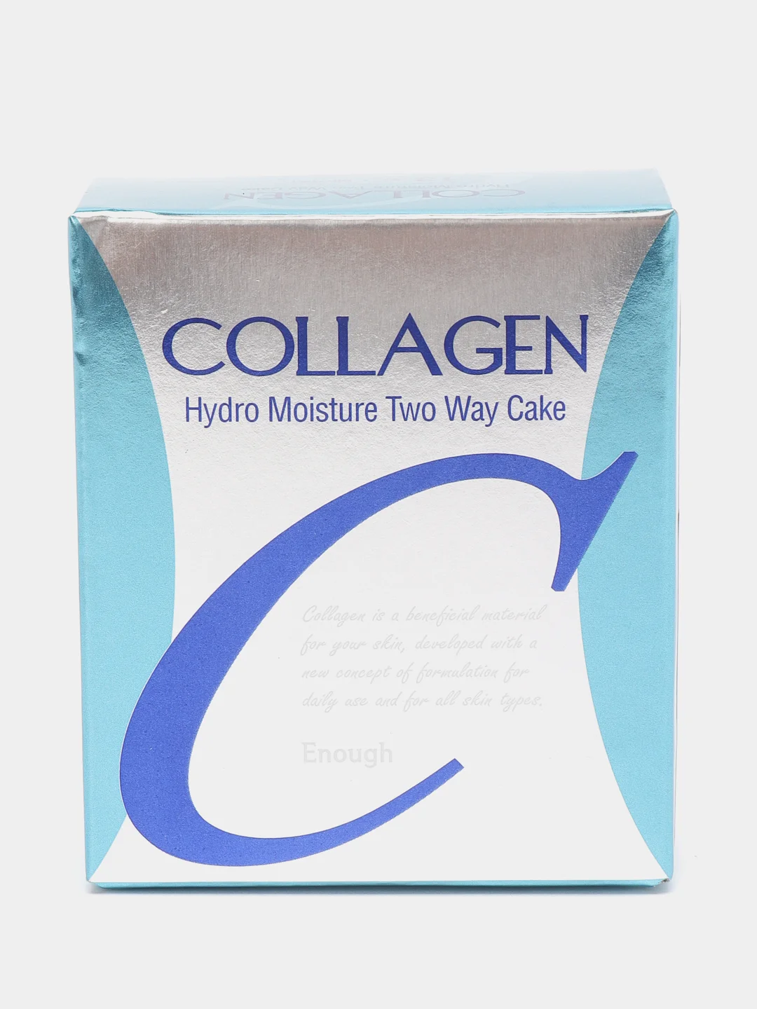 Enough / Увлажняющая пудра с коллагеном Collagen Hydro Moisture Two Way Cake SPF 25, тон 13 (светлый беж), 13 гр.