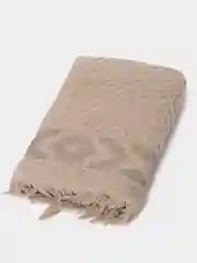 Бежевый полотенце махровое, банное