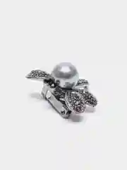 Угольный брошь женская "Стрекоза", 3 цвета