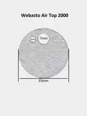 Черный сетка для автономного отопителя Webasto Air Top 2000/2000ST & 2000STC/3500, 5000