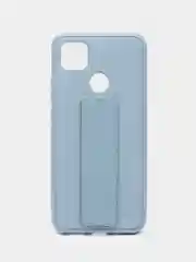 Небесно-голубой чехол Xiaomi Redmi 9C, 9C NFC, 10A, Редми 9С (НФС), 10А силиконовый под кожу с подставкой