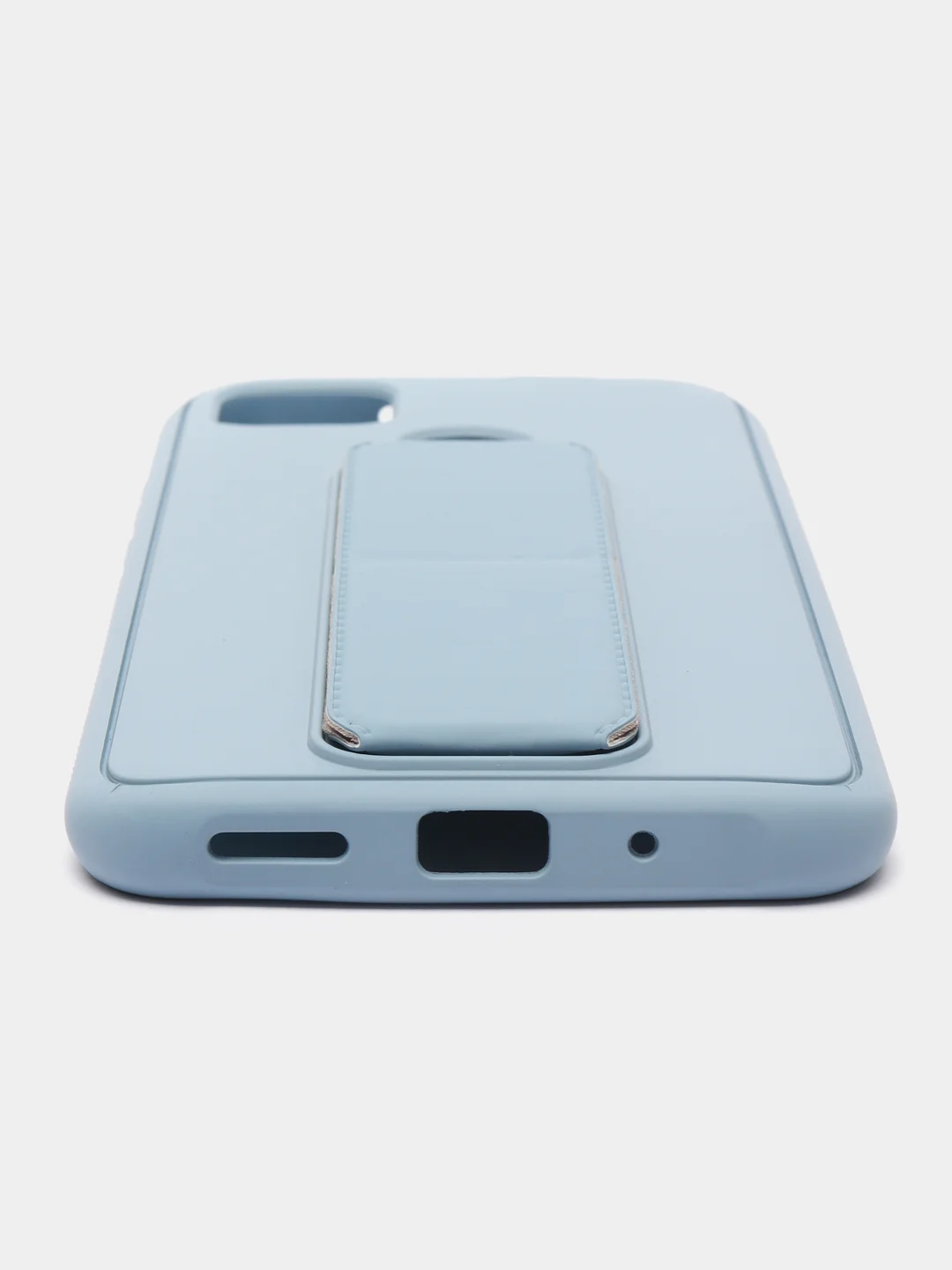 Небесно-голубой чехол Xiaomi Redmi 9C, 9C NFC, 10A, Редми 9С (НФС), 10А силиконовый под кожу с подставкой