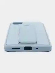 Небесно-голубой чехол Xiaomi Redmi 9C, 9C NFC, 10A, Редми 9С (НФС), 10А силиконовый под кожу с подставкой