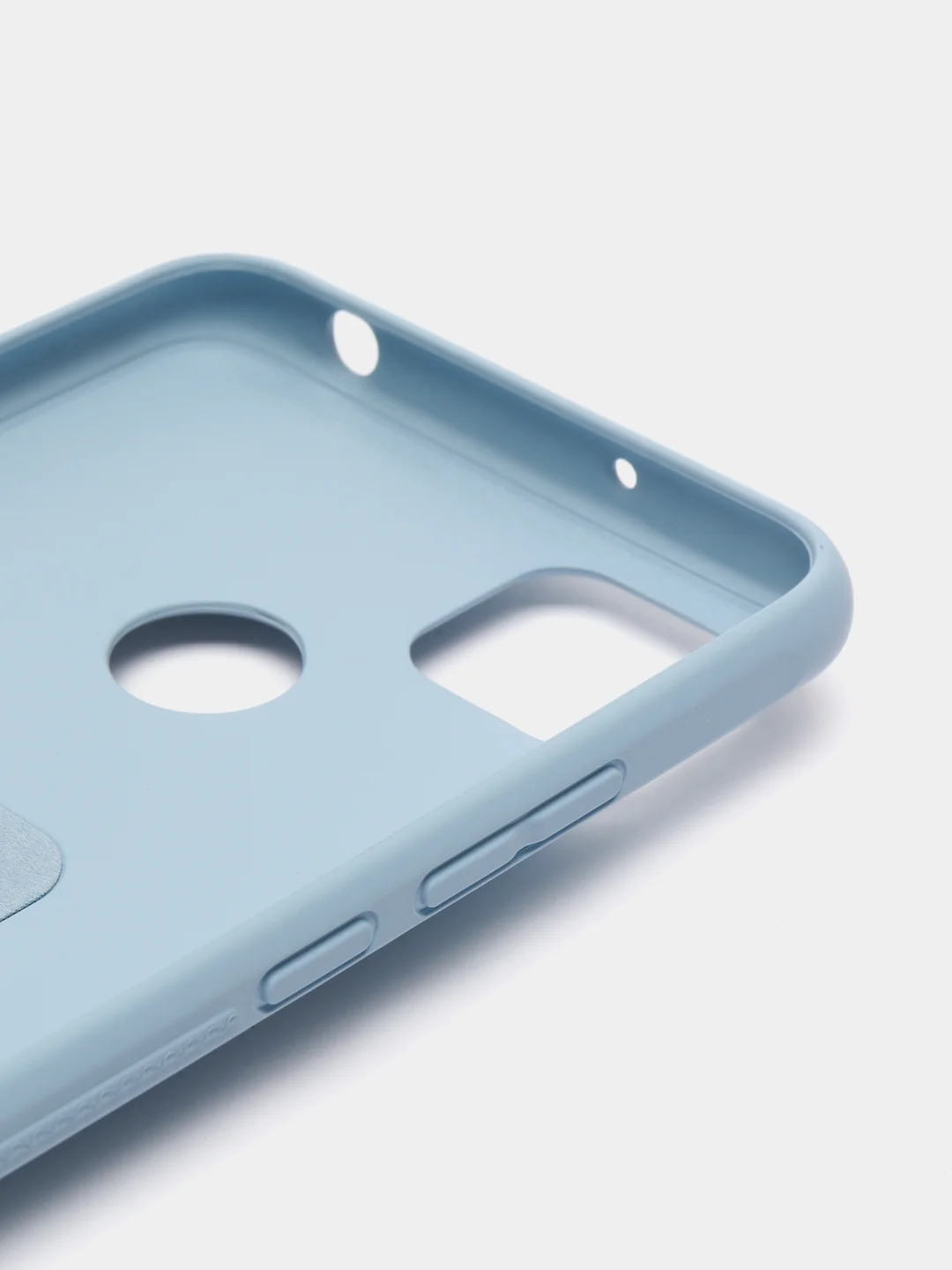 Небесно-голубой чехол Xiaomi Redmi 9C, 9C NFC, 10A, Редми 9С (НФС), 10А силиконовый под кожу с подставкой