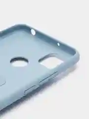 Небесно-голубой чехол Xiaomi Redmi 9C, 9C NFC, 10A, Редми 9С (НФС), 10А силиконовый под кожу с подставкой