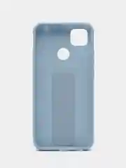 Небесно-голубой чехол Xiaomi Redmi 9C, 9C NFC, 10A, Редми 9С (НФС), 10А силиконовый под кожу с подставкой