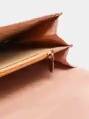 Пудровый клатч-кошелек, женский