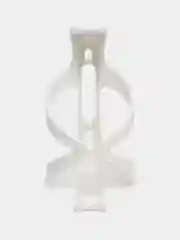 Белый держатель бутылок для велосипеда усиленный (флягодержатель)
