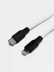 Белый кабель силиконовый Type-C - Lightning Hoco X21 Plus (PD) Для iPhone, iPad, iPod, AirPods