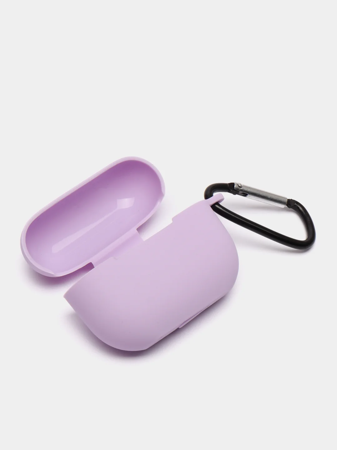 Фиолетовый чехол для наушников Apple AirPods Pro 2 силиконовый с карабином