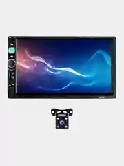 Магнитола 2 DIN c камерой заднего вида, экран 7", Bluetooth, USB, AUX