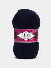 Темно-синий пряжа носочная Alize Superwash Comfort Socks, 75% шерсть 25% полиамид, 100 г, 420 м