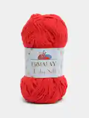 Красный пряжа плюшевая Himalaya "Baby Soft", 100% полиэстер, 115 м, 50 г