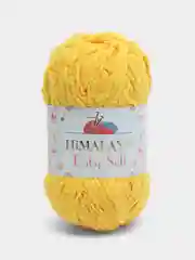 Желтый пряжа плюшевая Himalaya "Baby Soft", 100% полиэстер, 115 м, 50 г