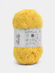 Желтый пряжа плюшевая Himalaya "Baby Soft", 100% полиэстер, 115 м, 50 г