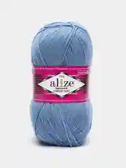 Небесно-голубой пряжа носочная Alize Superwash Comfort Socks, 75% шерсть 25% полиамид, 100 г, 420 м