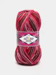 Тёмно-розовый пряжа носочная Alize Superwash Comfort Socks, 75% шерсть 25% полиамид, 100 г, 420 м