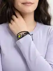 Зеленый браслет женский на руку.Кожаный баслет