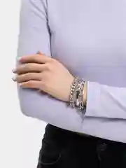 Серый металлик браслет / Набор из четырех браслетов