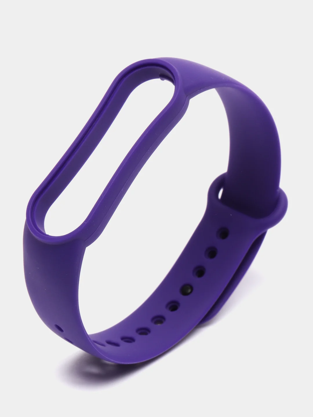 Аметистовый ремешок силиконовый для фитнес браслета Xiaomi Mi Band 5 Mi Band 6 (Ми Банд 5 Ми Банд 6)