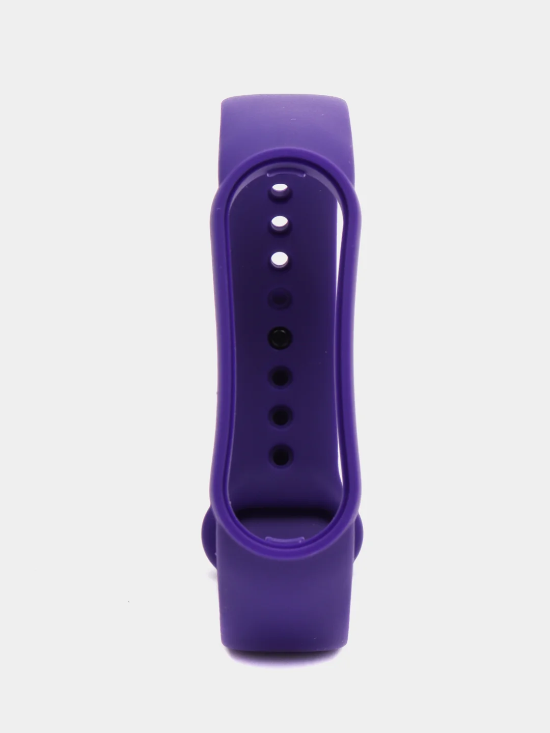 Аметистовый ремешок силиконовый для фитнес браслета Xiaomi Mi Band 5 Mi Band 6 (Ми Банд 5 Ми Банд 6)