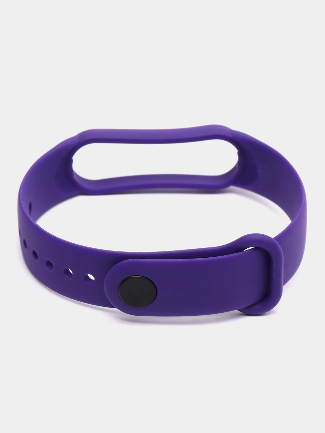 Аметистовый ремешок силиконовый для фитнес браслета Xiaomi Mi Band 5 Mi Band 6 (Ми Банд 5 Ми Банд 6)
