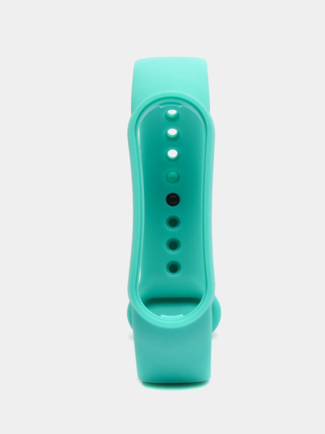 Бирюзовый ремешок силиконовый для фитнес браслета Xiaomi Mi Band 5 Mi Band 6 (Ми Банд 5 Ми Банд 6)